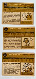 Sports Cards: Baseball: 14 Topps Cards Circa Early 1960's