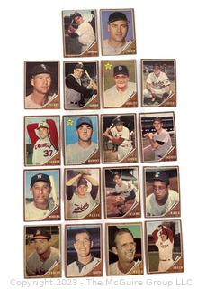 1962 Topps baseball card lot (18): Bob Skinner; Bill Skowron, et al