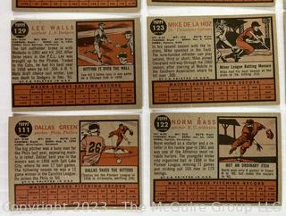 1962 Topps baseball card lot (18): Bob Skinner; Bill Skowron, et al