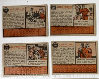 1962 Topps Baseball card lot (18): Robin Roberts; George Altman;et al