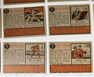 1962 Topps Baseball card lot (18): Robin Roberts; George Altman;et al