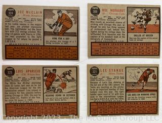 1962 Topps Baseball 18 Card lot: Louis Apericio; Galen Cisco; Al Dark; Ozzie Virgil et al