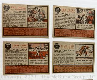 1962 Topps Baseball 18 Card lot: Louis Apericio; Galen Cisco; Al Dark; Ozzie Virgil et al