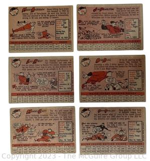 1958 Topps Baseball lot of 6 cards