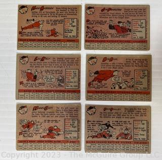 1958 Topps Baseball lot of 6 cards