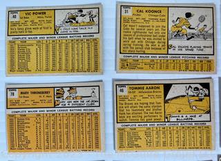 Sports Cards: Baseball: 17 Topps Cards 1963's: Jim Lemon, Marv Thronberry, Bob Aspromonti et al