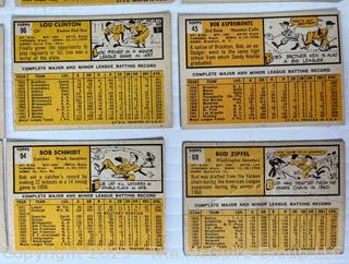 Sports Cards: Baseball: 17 Topps Cards 1963's: Jim Lemon, Marv Thronberry, Bob Aspromonti et al