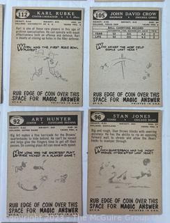 Sports Cards: Football: 18 Topps Cards Circa Early 1960's