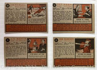 1962 Topps Baseball card lot 18: Warren Spahn; Jim Piersall; Jay Hook; Willie Davis; Sam Jones, et al