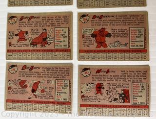 1958 Topps Baseball 6 Card lot: