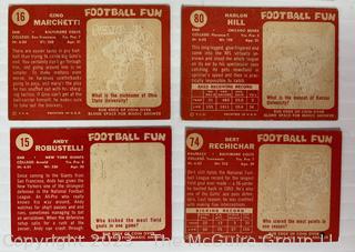 1958 Topps Football 18 Card lot: Robustelli; Ameche; Renfo, et al