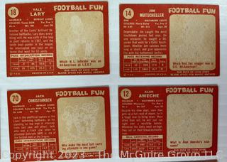 1958 Topps Football 18 Card lot: Robustelli; Ameche; Renfo, et al