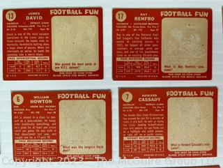 1958 Topps Football 18 Card lot: Robustelli; Ameche; Renfo, et al