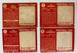 1958 Topps Football 18 Card lot: Robustelli; Ameche; Renfo, et al