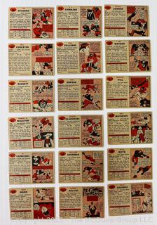 Sports Cards: Football: 36 Topps Cards Circa Early 1960's