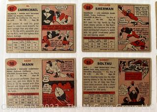 Sports Cards: Football: 36 Topps Cards Circa Early 1960's