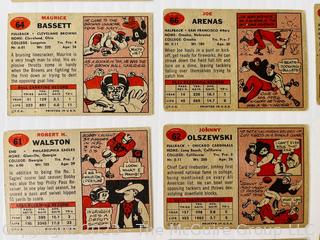 Sports Cards: Football: 36 Topps Cards Circa Early 1960's