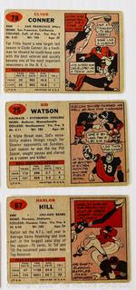 Sports Cards: Football: 36 Topps Cards Circa Early 1960's