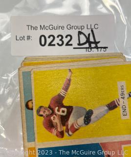 Sports Cards: Football: 36 Topps Cards Circa Early 1960's