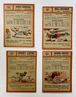 Sports Cards: Football: 8 Topps Cards Circa Early 1960's