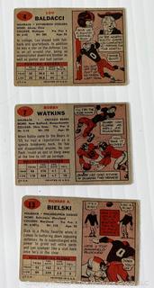 1957 and 1958 Topps 30 Card NFL lot: Ollie Matson; Ted Marchibroda, Zeke Bradkowski