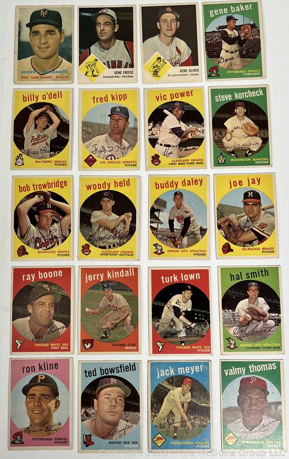 Sold at Auction: Estate Baseball Card Lot - 1960's Topps