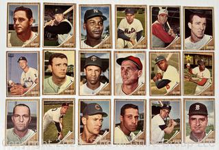 Sports Cards: Baseball: 18 Trading Cards Circa 1960 including Hector Lopez, Dick Schofield, Claude Osteen, Jim Gilliam and Clete Boyer