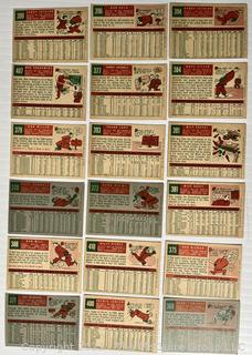 1959 Topps Baseball card lot 18: Bob Miller; Milt Pappas; Randy Jackson et al