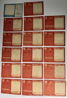 1958 Topps Football 17 card lot: Rossie Brown et al