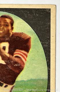 1958 Topps Cleveland Browns running back Jim Brown "Rookie Card" #64. See photos for condition. Sharp corners, well centered, good candidate for grading.