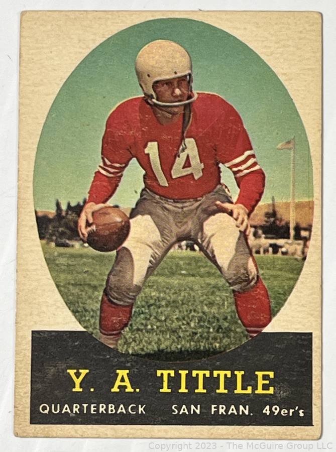 1957 Topps #30 Y.a. Tittle San Francisco 49ers Football Card Nm