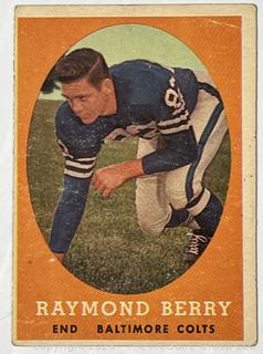 1958 Topps Football Baltimore Colts Raymond Berry #120