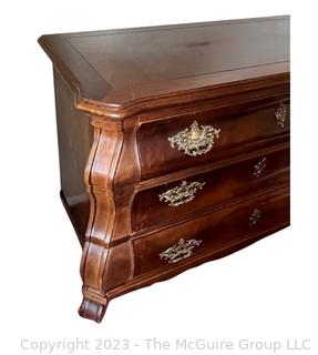 Henredon Three Drawer Oxbow Style Bombay Chest. Measures 46w x 18d x 32"h