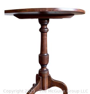 Antique Dark Oak Tilt-Top Tripod Table