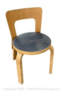 Mid Century Modern Chair 65 by Alvar Aalto for Artek.   Measures 14d x 23.5"h