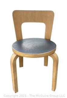 Mid Century Modern Chair 65 by Alvar Aalto for Artek.   Measures 14d x 23.5"h