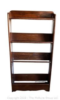 Five (5) Level Book Shelf. Measures 24w x 7d x 47"h