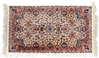 Machine Woven Wool Area Rug.  Measures 35 x 70"