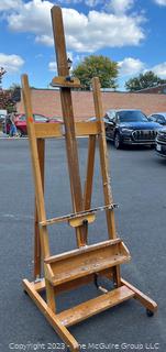 Anco Bilt Large Studio Crank Easel.  28" x  35" x  88"