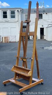 Anco Bilt Large Studio Crank Easel.  28" x  35" x  88"