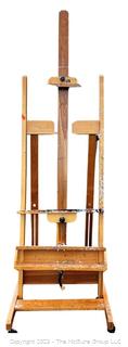 Anco Bilt Large Studio Crank Easel.  28" x  35" x  88"