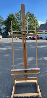 Large Crank Studio Easel.  27" x 27" x  83"