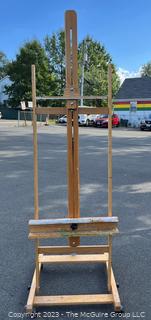 Large Crank Studio Easel.  27" x 27" x  83"