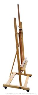 Large Crank Studio Easel.  27" x 27" x  83"