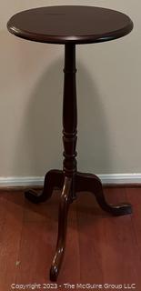 Vintage Wood Plant Stand with Spindle Base. 28" Tall