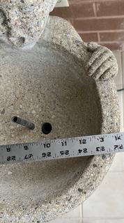 Small Concrete Garden Fountain with Little Boy. Measures 14 x 30" Tall