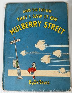 Four (4) Vintage Children's Books Including Mulberry Street by Dr. Suess