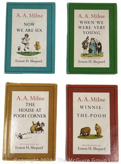 Four (4) Vintage Winnie the Pooh Books by AA Milne. 