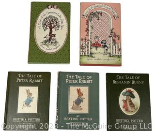 Five (5) Vintage Children's Books Including Beatrix Potter.