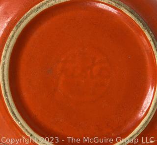 Three (3) Pieces of Mid Century Pottery Dishware, All with Cracks and Repairs. 